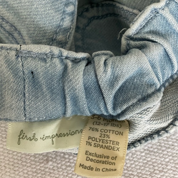 First Impressions Blue Elastic Waist Jeans - Picture 3 of 3